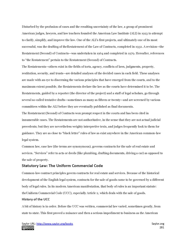 Business Law and the Legal Environment - Page 281